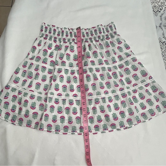 J. Crew Smocked Tiered Mini Skirt BR644 Size: Medium NWT - Picture 6 of 11
